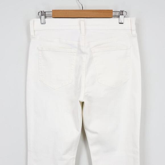 J.Crew 96' Slim Straight White Denim Jean Size 27 NWT - Picture 8 of 9